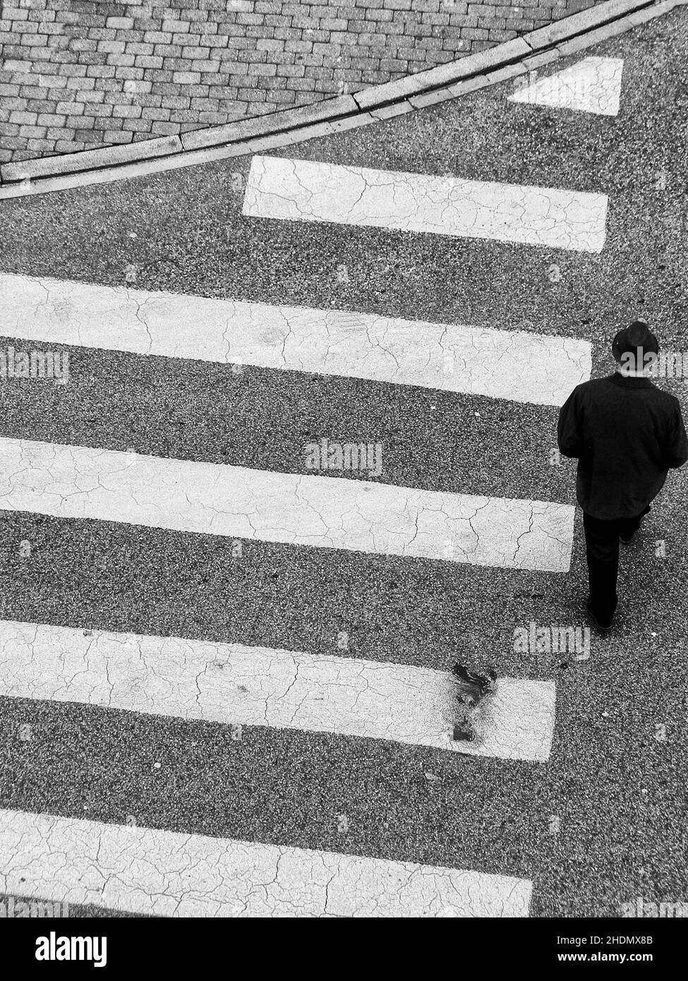 pedoni, traversini, pedoni, traversini Foto Stock