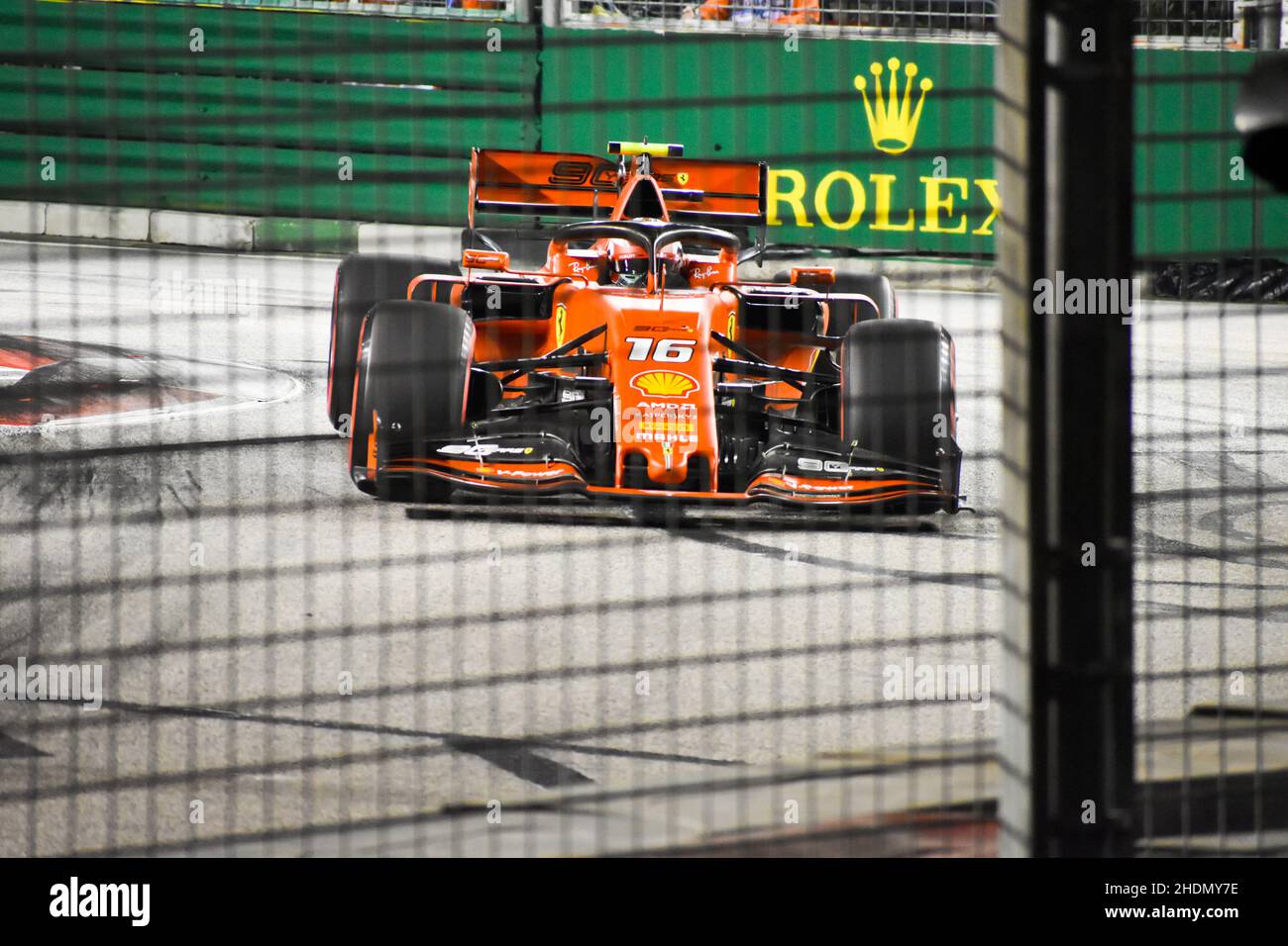 Charles Leclerc - Singapore F1 2019 Foto Stock