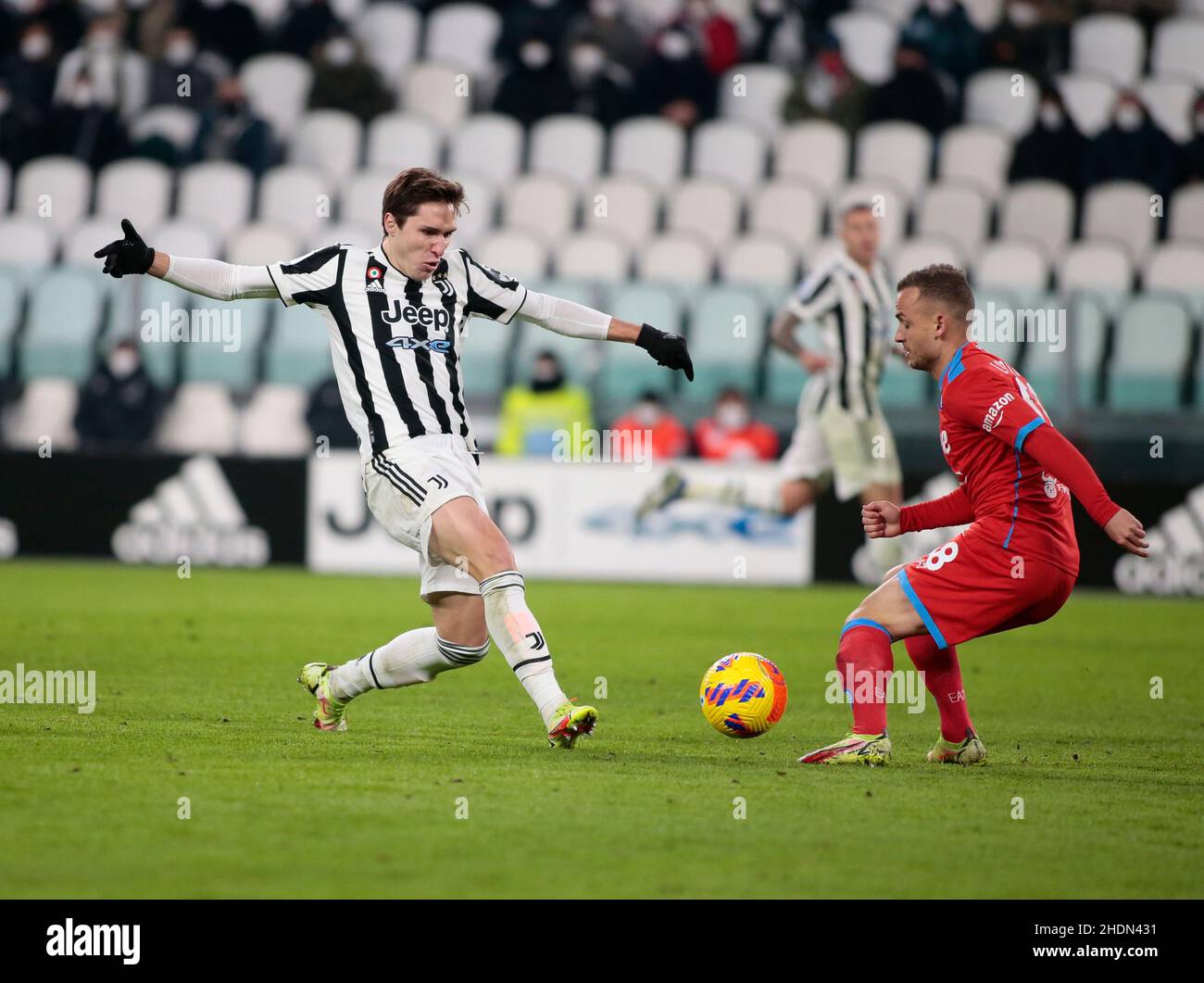 Torino, Italia. 22nd Dic 2021. Juventus Napoli, 06 gennaio 2022, Stadio Allianz, Torino Credit: Nderim Kaceli/Alamy Live News Foto Stock