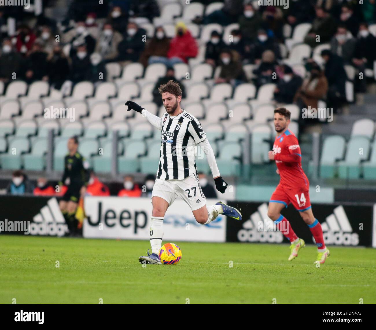 Torino, Italia. 22nd Dic 2021. Juventus Napoli, 06 gennaio 2022, Stadio Allianz, Torino Credit: Nderim Kaceli/Alamy Live News Foto Stock