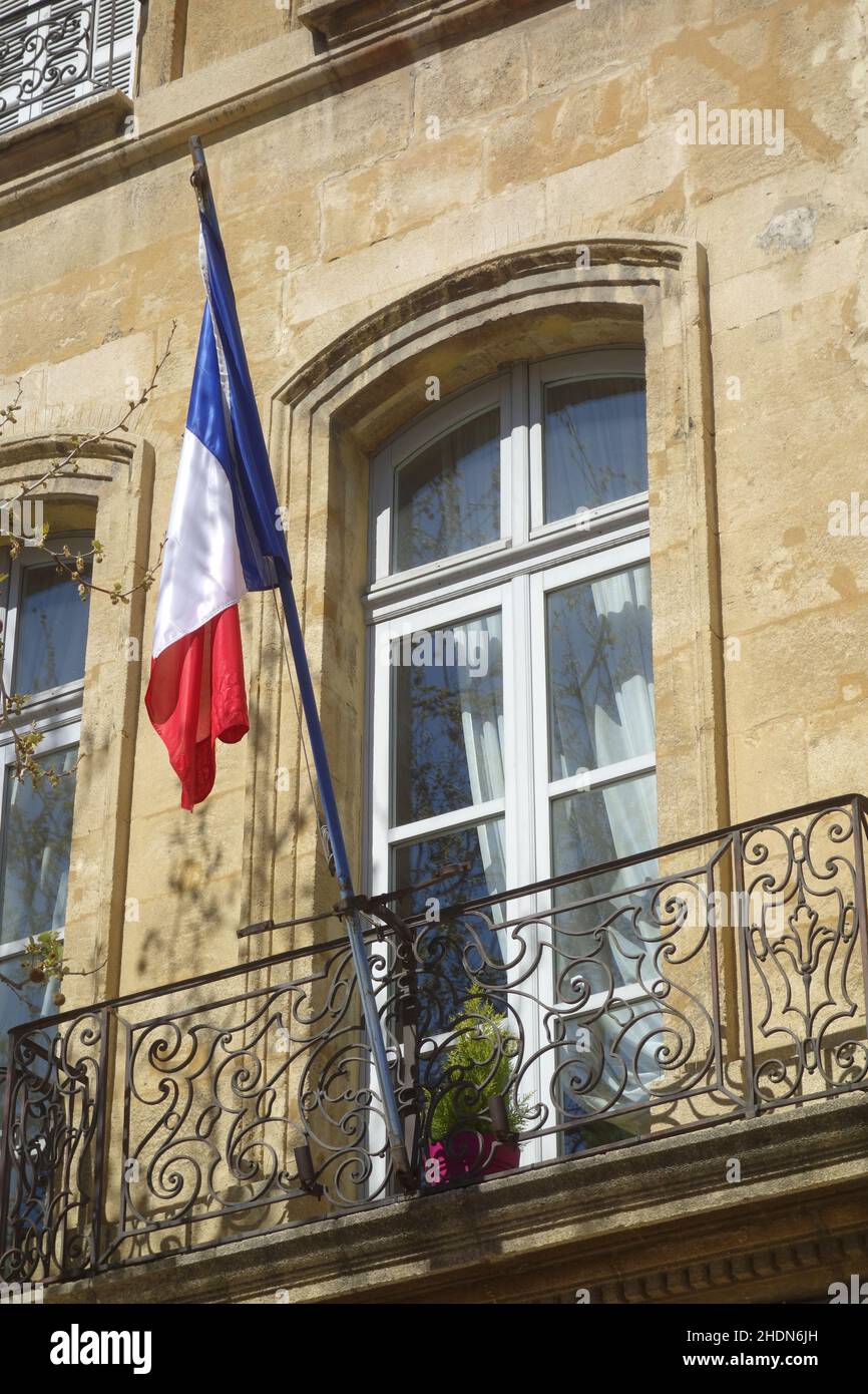 bandiera della francia, bandiere della francia Foto Stock