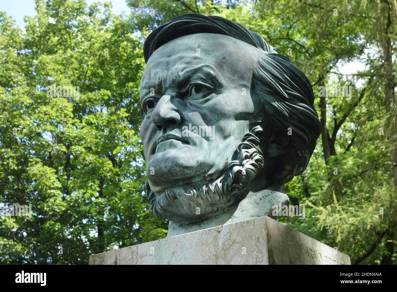 scultura, richard wagner, sculture Foto Stock