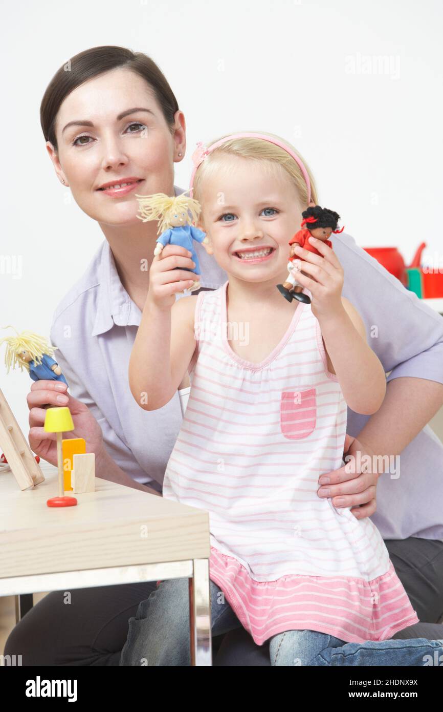 divertimento e giochi, preschool, governante, divertimento, divertimento e giochi, giochi, asilo nido, preschools, nanny Foto Stock