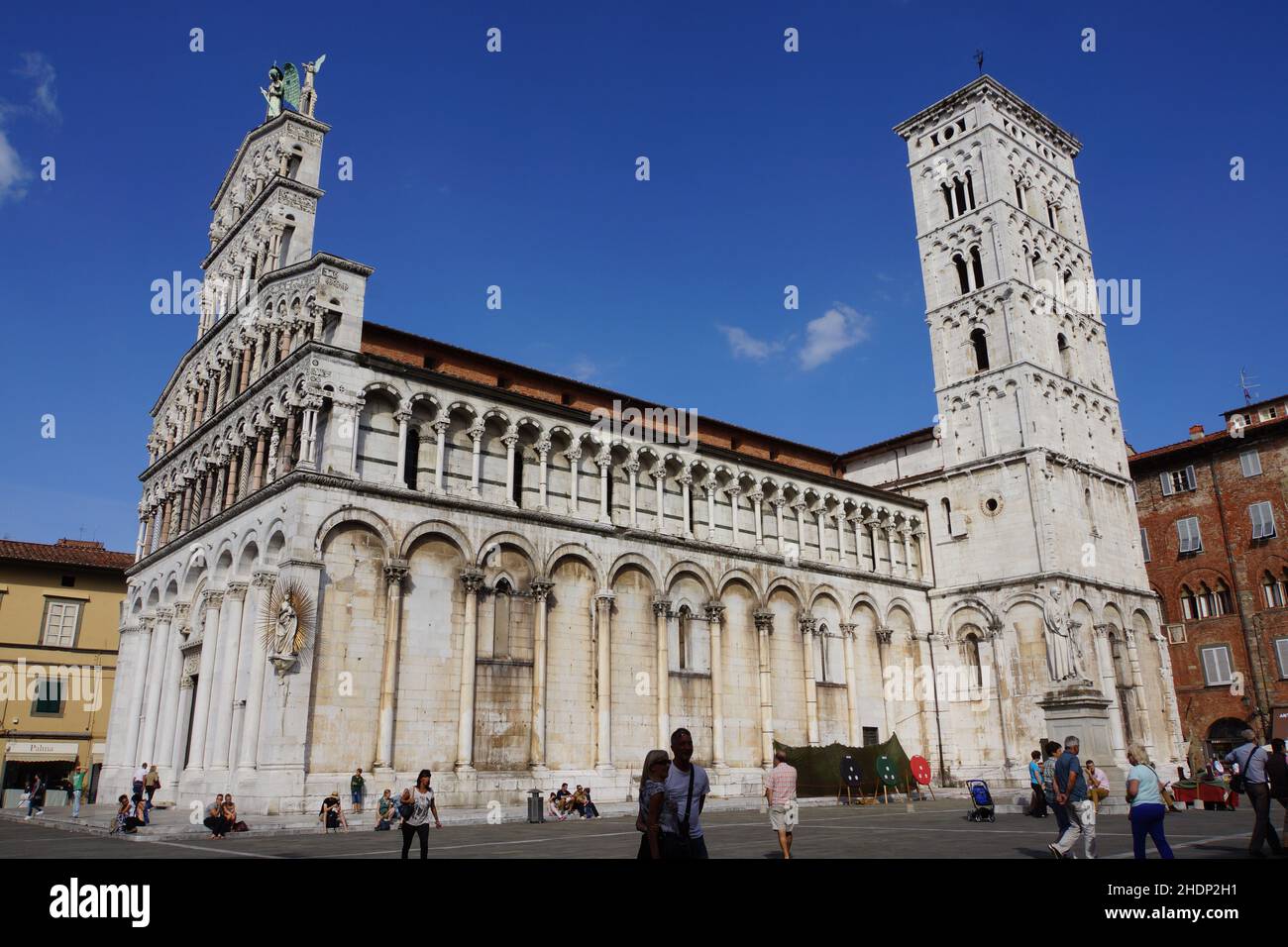 lucca, san michele in foro, luccas Foto Stock