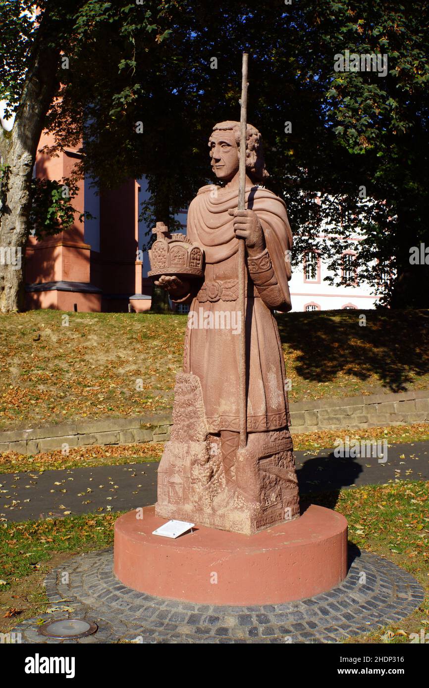 statue, lothar von séez, statura Foto Stock