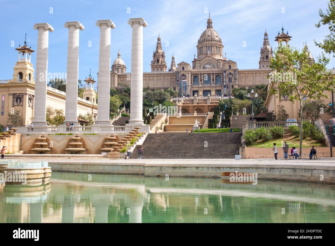 barcellona, Castello di Montjuic, barcelonas Foto Stock