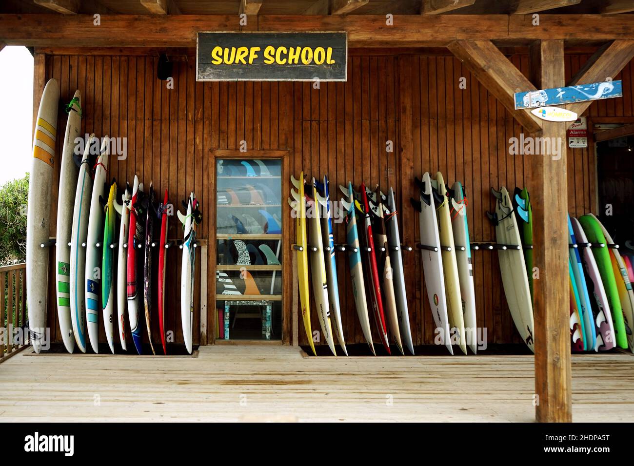 scuola di surf, scuole di surf Foto Stock