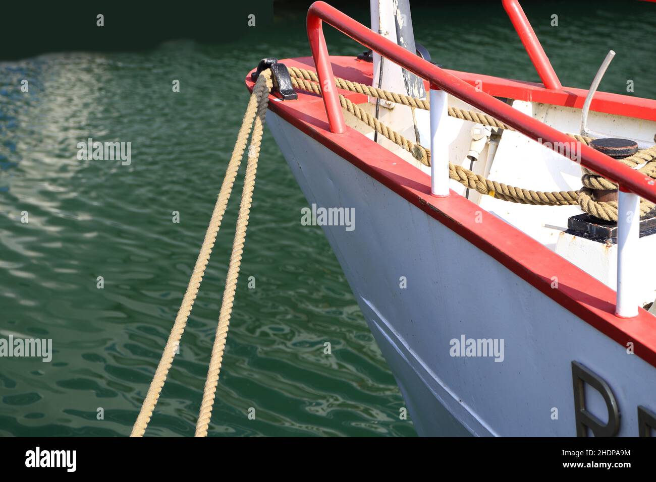 rugiada, barca, prua della nave, rugiada, barche, archi della nave Foto Stock