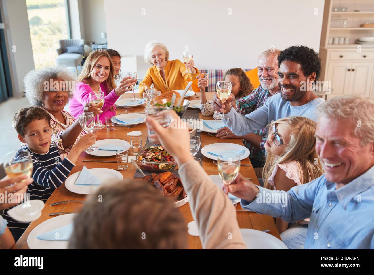 casa, famiglia, toast, generazioni, case, famiglie, toast, generazione Foto Stock