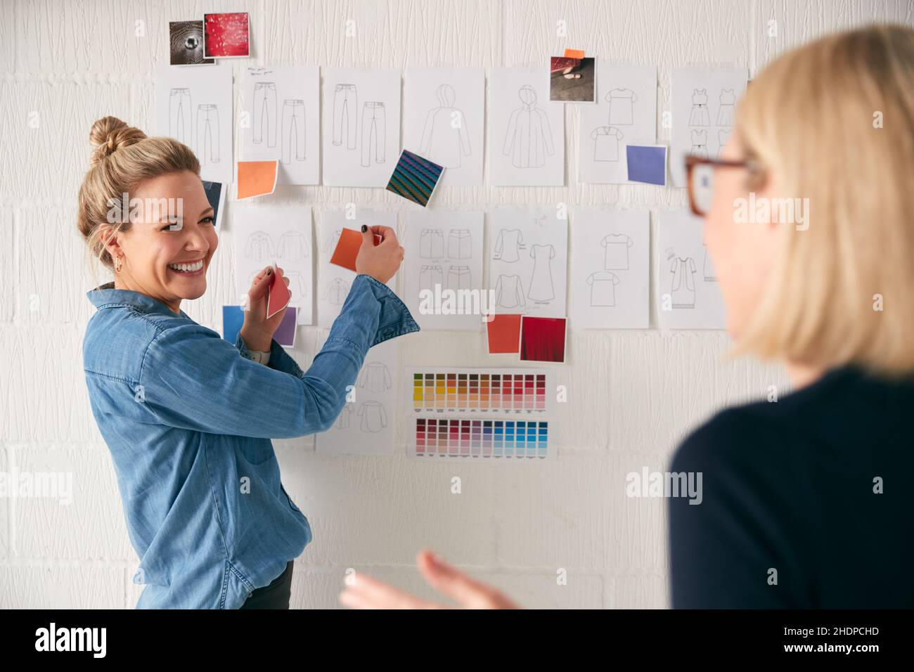 team, sketch, designer, brainstorming, team, schizzi, designer Foto Stock