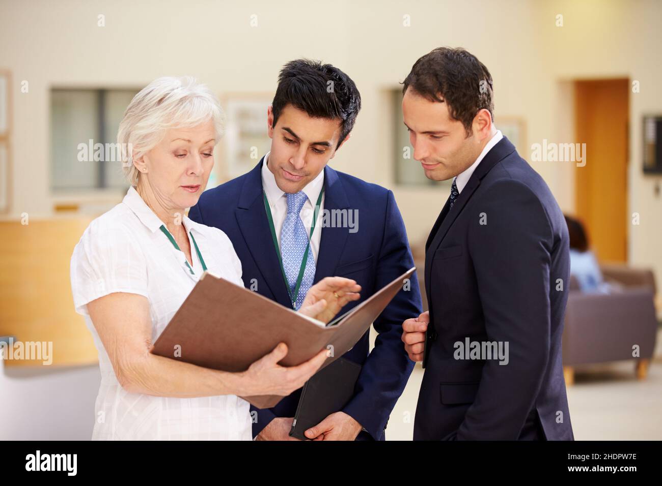 infermiera, riunione, medico, consulente, infermieri, feedback, medici, consulenti Foto Stock