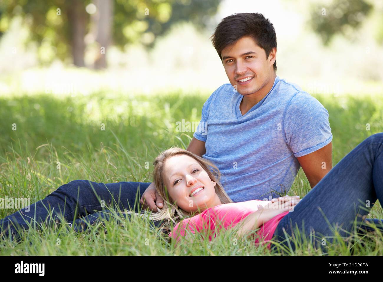 estate, amorevole, coppia d'amore, estati, romanticismo, le coppie di amore Foto Stock