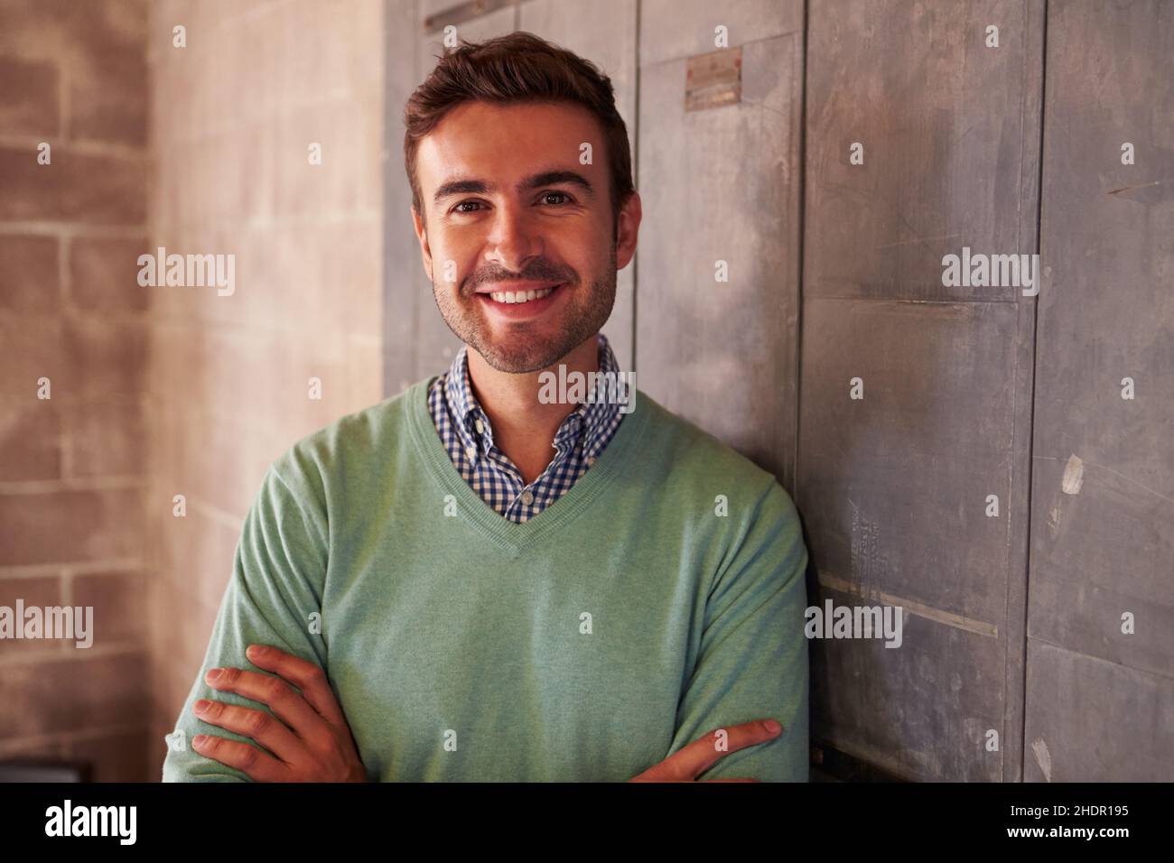 ritratto, uomo, sicuro di sé, ritratti, ragazzo, uomini, autoconfidenti Foto Stock