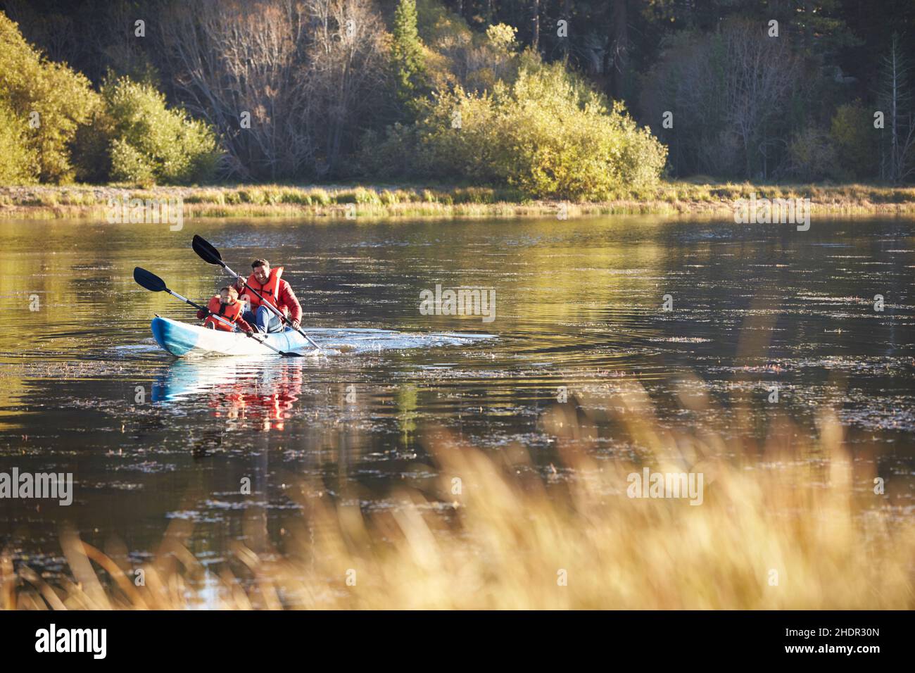 fiume, canottaggio, kayak, fiumi, kayak Foto Stock