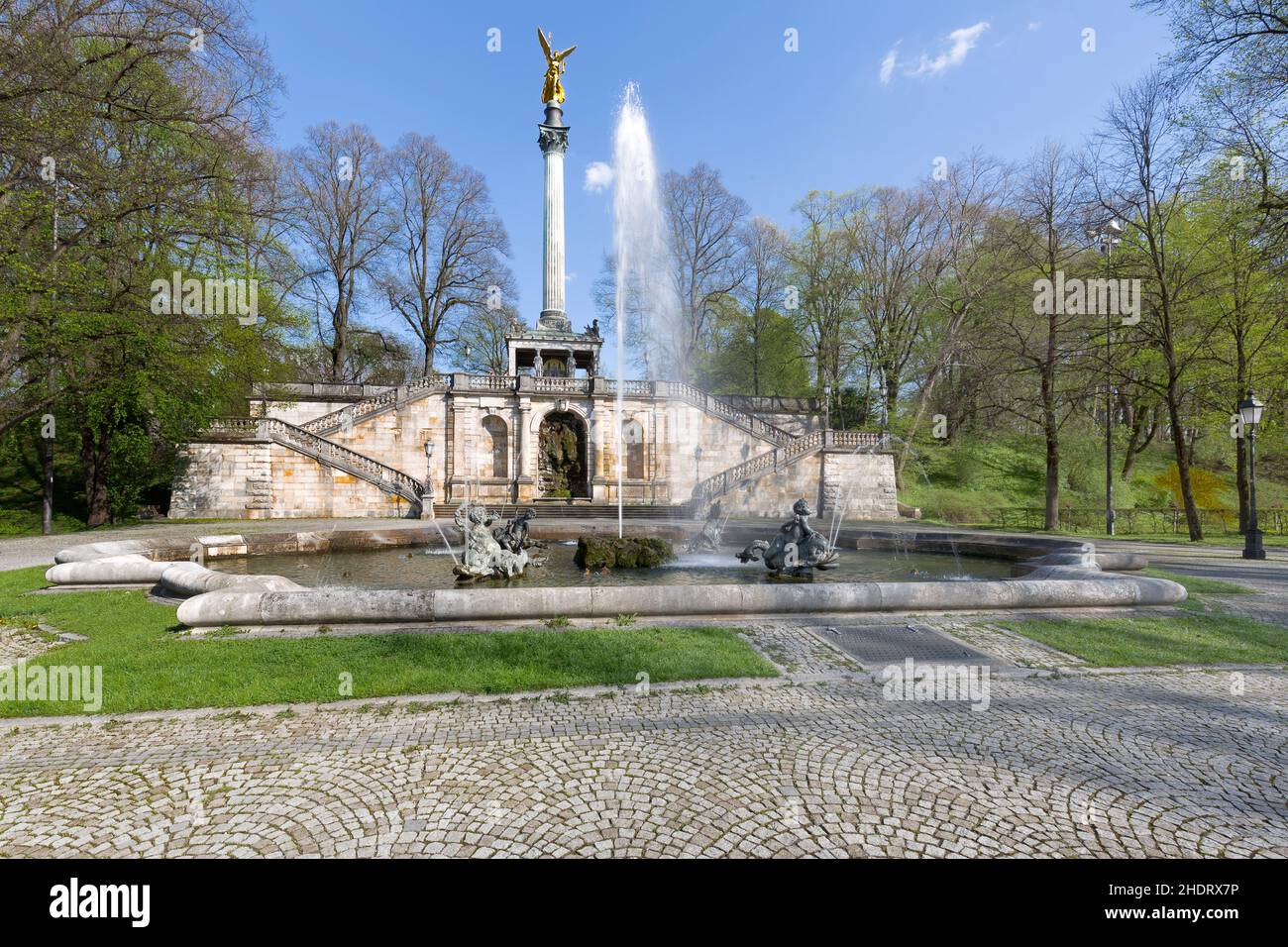 angelo della pace, monumento della pace, prinzregent-luitpold-terrasse, angelo di pace, movimenti di pace Foto Stock