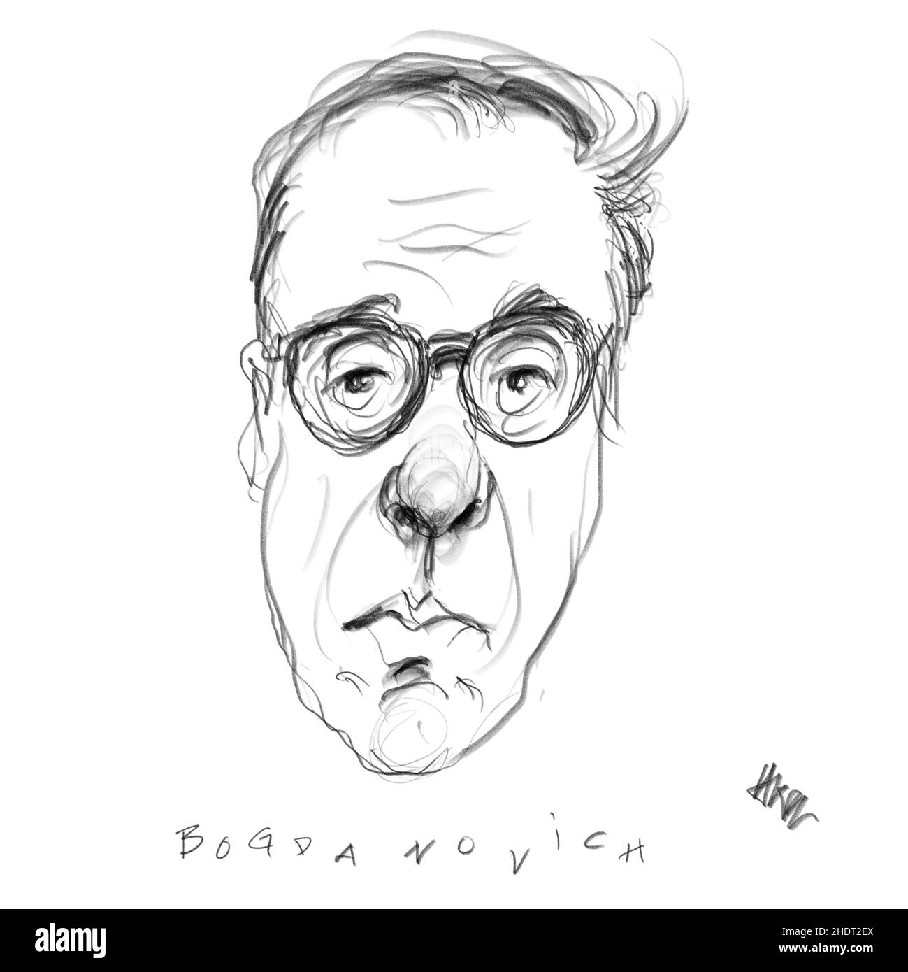 Ritratto di Peter Bogdanovich Foto Stock