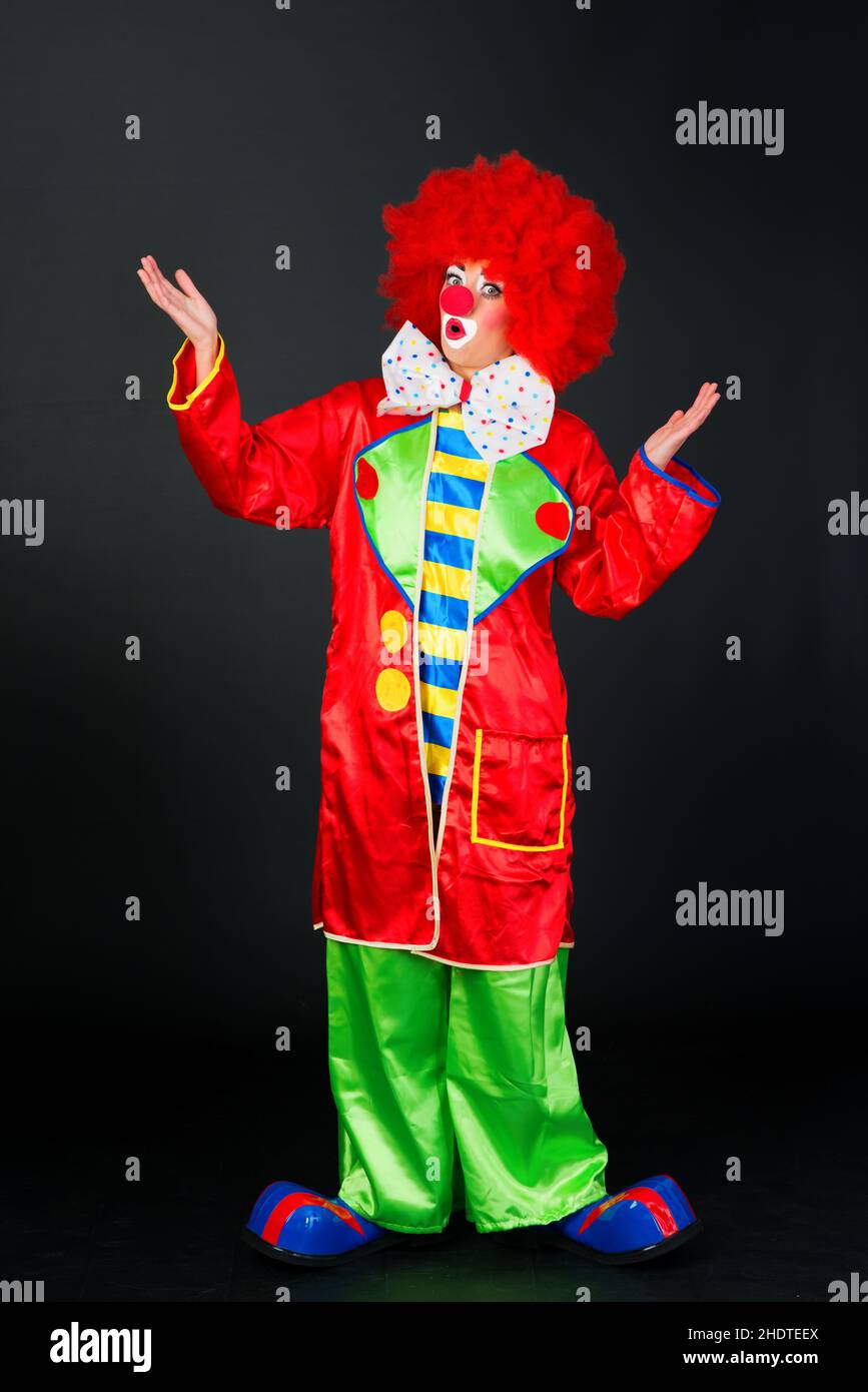 delusione, clown, deluso, delusione, clown Foto Stock