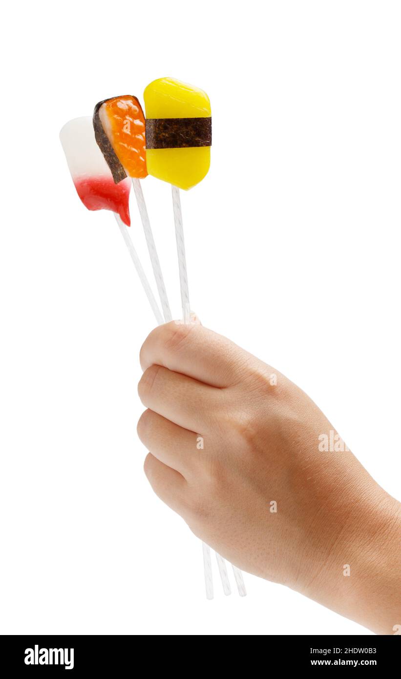 lollipop, sushi, cultura giapponese, lollipop, sushi, giapponese Foto Stock