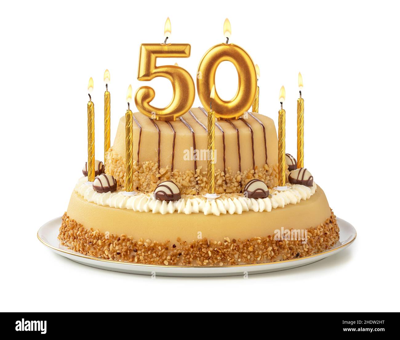 torta di compleanno, 50, torte di compleanno, cinquanta Foto stock - Alamy