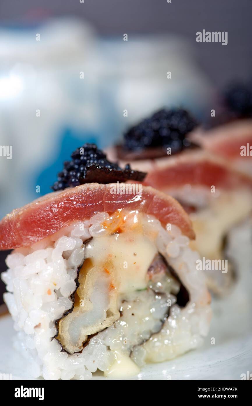 frutti di mare, sushi, frutti di mare, sushi Foto Stock