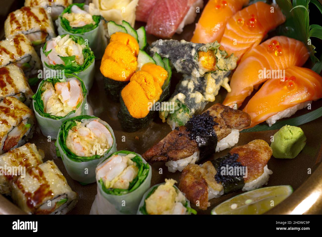 sushi, cucina giapponese, sushi, cucina giapponese, cibo giapponese Foto Stock