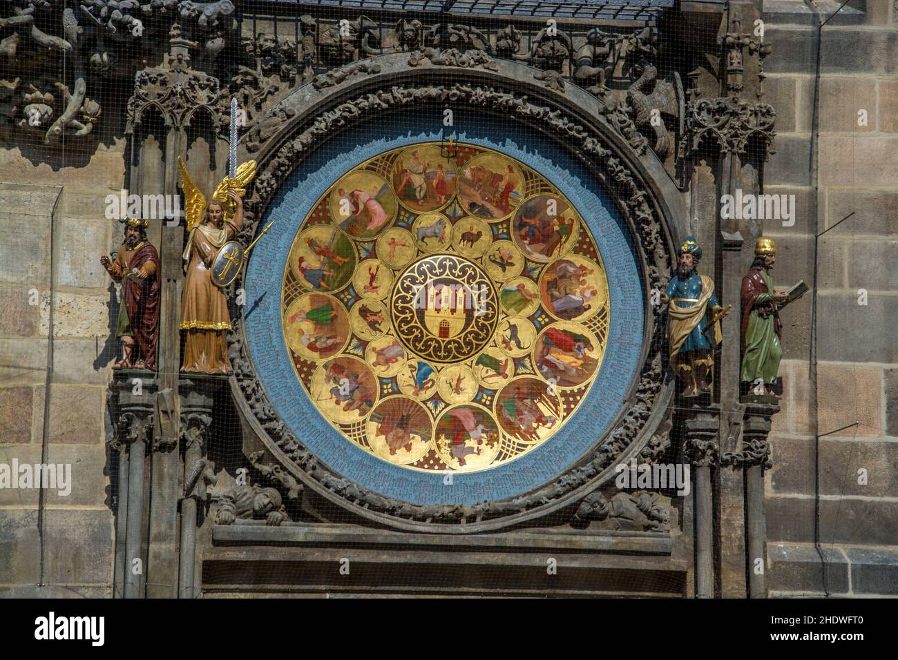 orologio astronomico, calendario, orologi astronomici, calandre Foto Stock