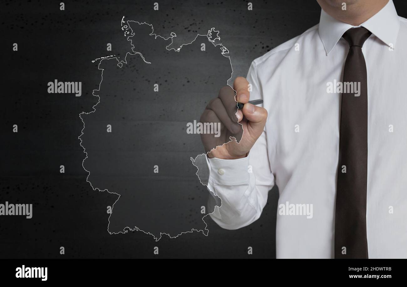 ubicazione, mappa germania, località, mappe germania Foto Stock