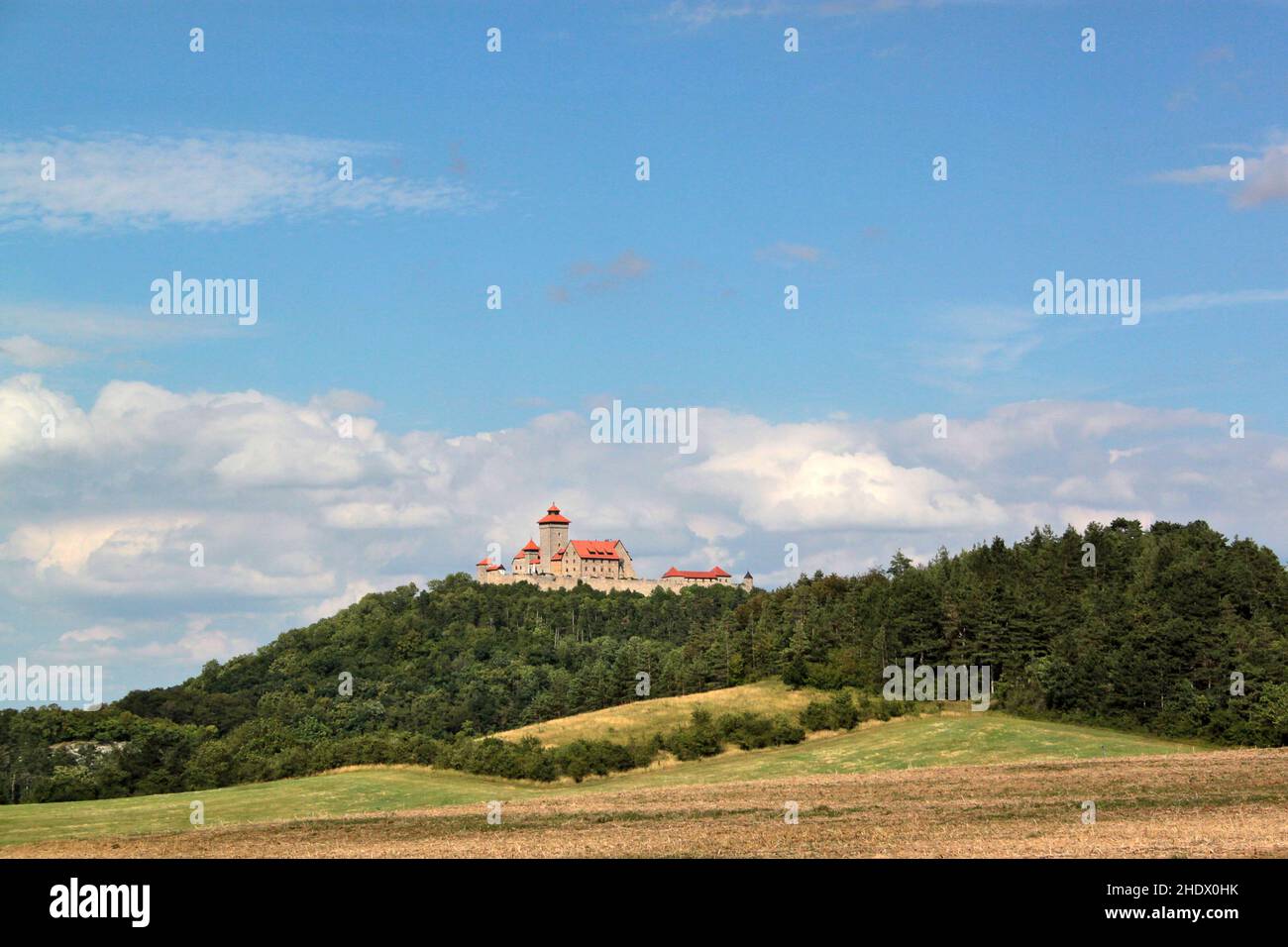 turingia, wachsenburg, teste wachsenburg, thuringias, wachsenburgs, veste wachsenburgs Foto Stock