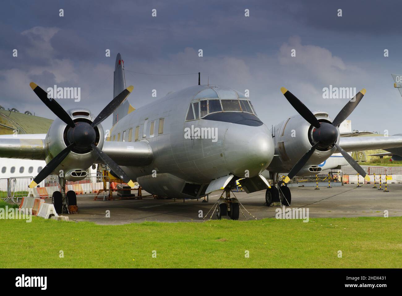Vickers Varsity, Cornwall Aviation Heritage Centre Foto Stock