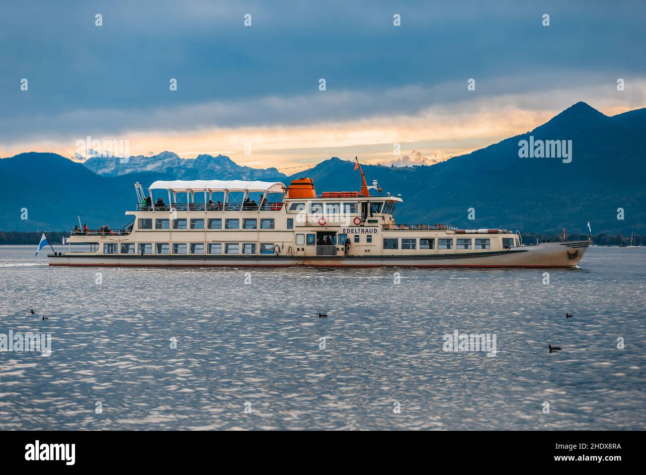 chiemsee, nave passeggeri, chiemsee, navi passeggeri Foto Stock