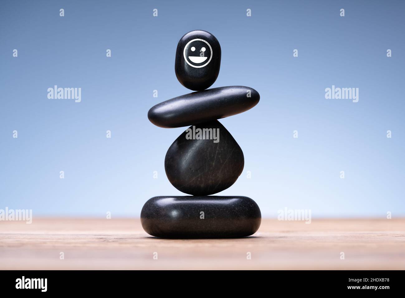 Harmony e Spa Stone Balance. Ispirazione per la stabilità naturale Foto Stock
