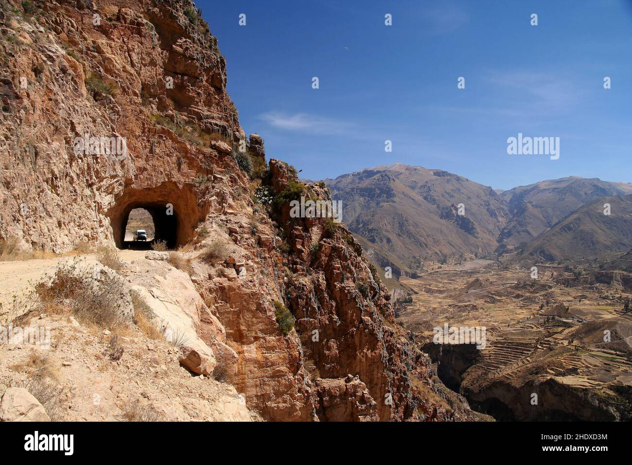 canyon, piste, Canyon del Colca, piste Foto Stock