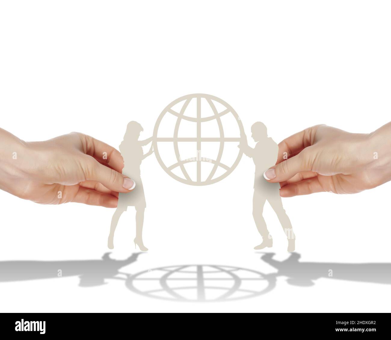 globale, silhouette, globalizzazione, globals, silhouette, globalizzazione, globalizzazione Foto Stock