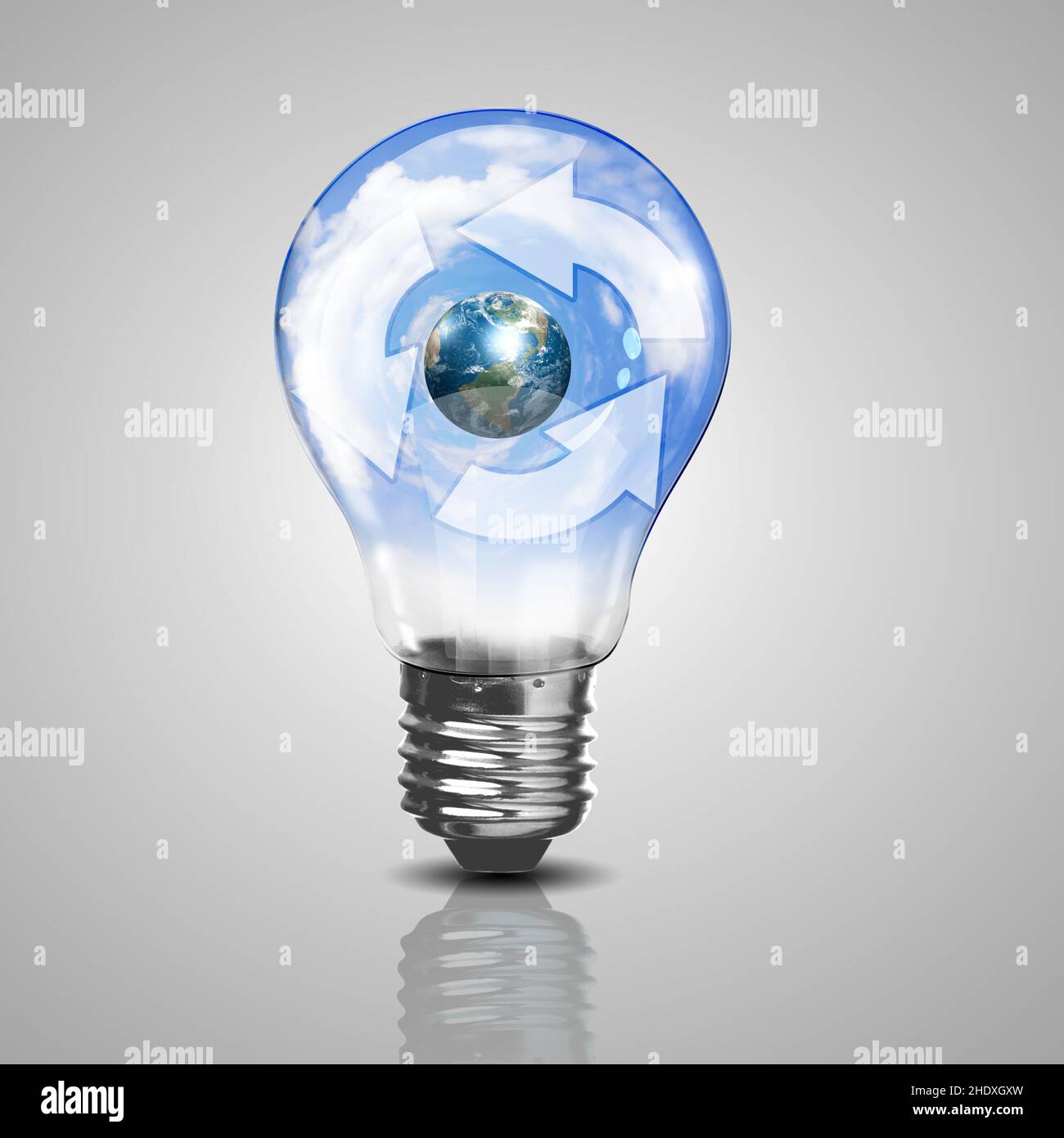 lampadina, riciclaggio, rigenerativa, lampadina, lampadine, lampadine, riciclaggio, rigeneranti Foto Stock