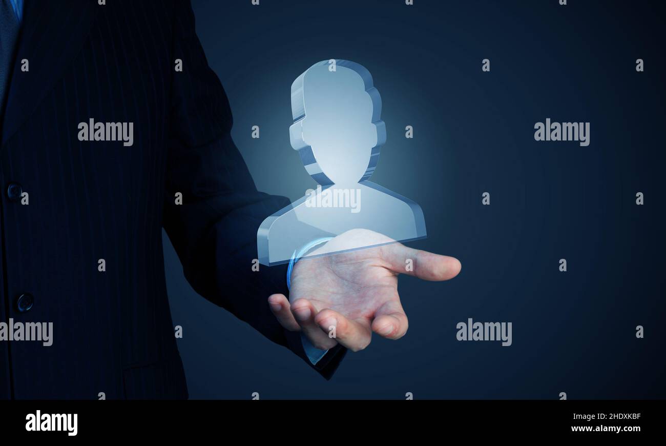 profilo, icona, staff, profili, icone, personale Foto Stock