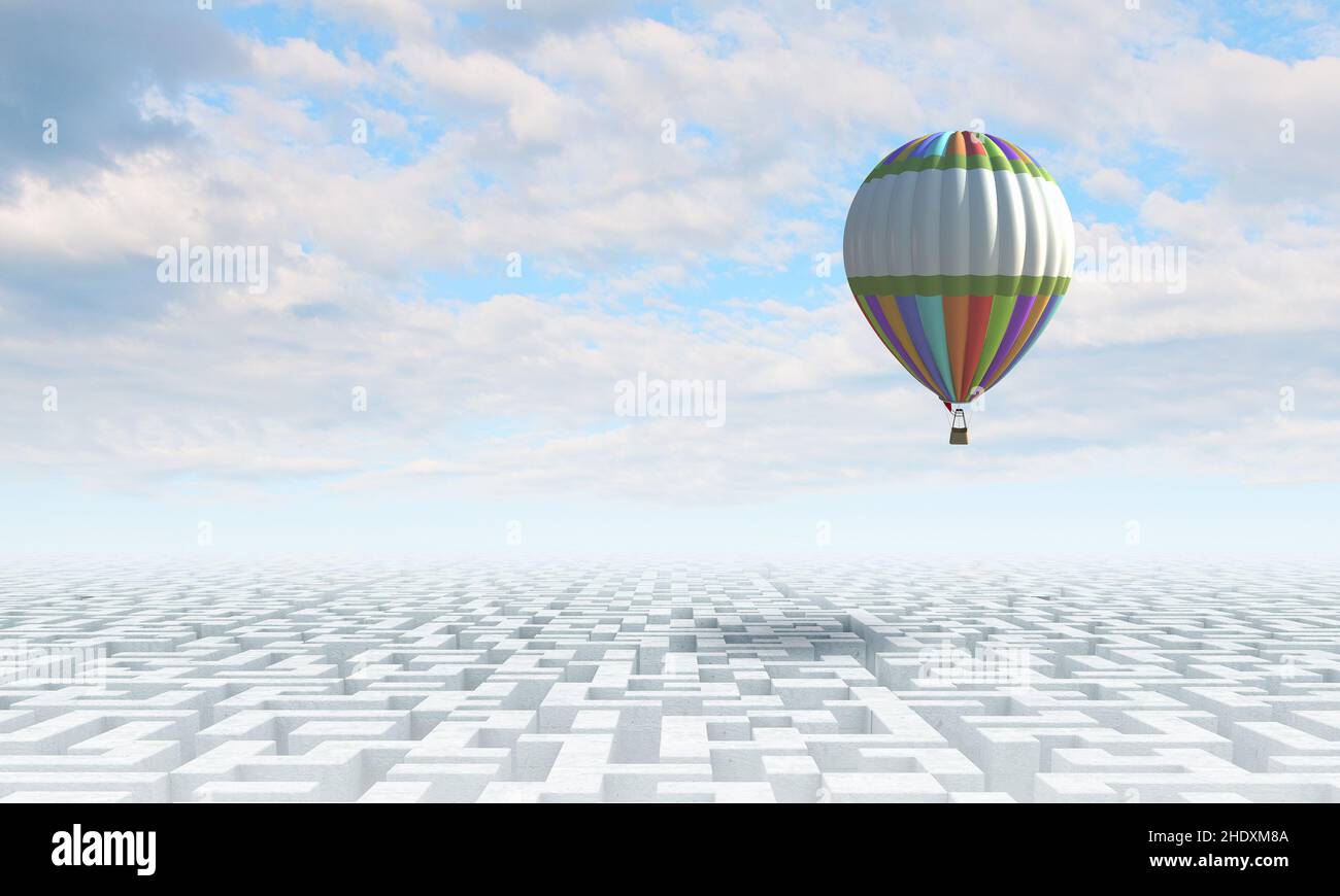 libertà, labirinto, soluzione, salvataggio, libertà, labirinti, feedback, risultato, soluzioni, salvataggi Foto Stock