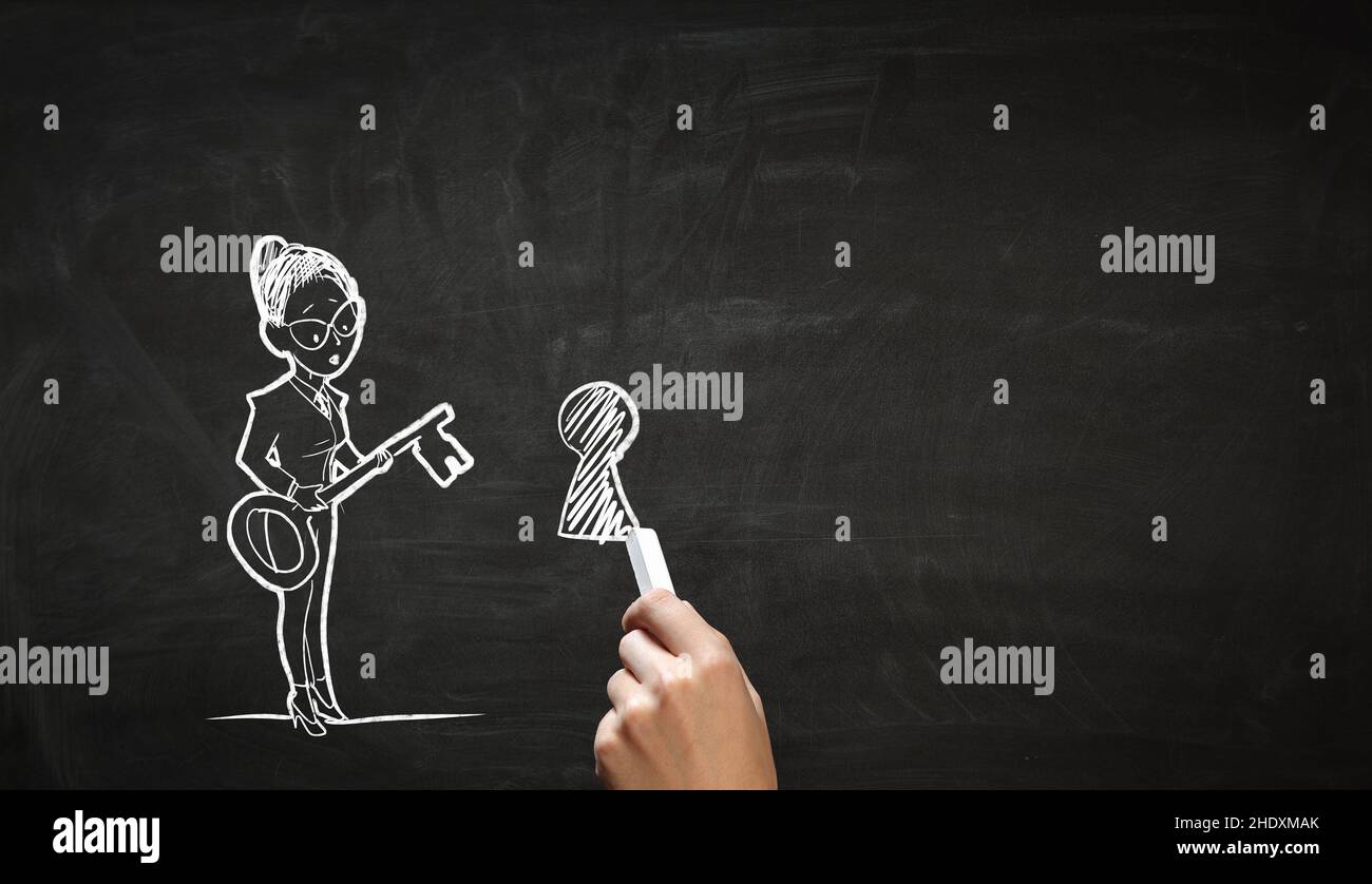 segreto, chiave, keyhole, feedback, segreti, chiavi, fori per chiavi Foto Stock