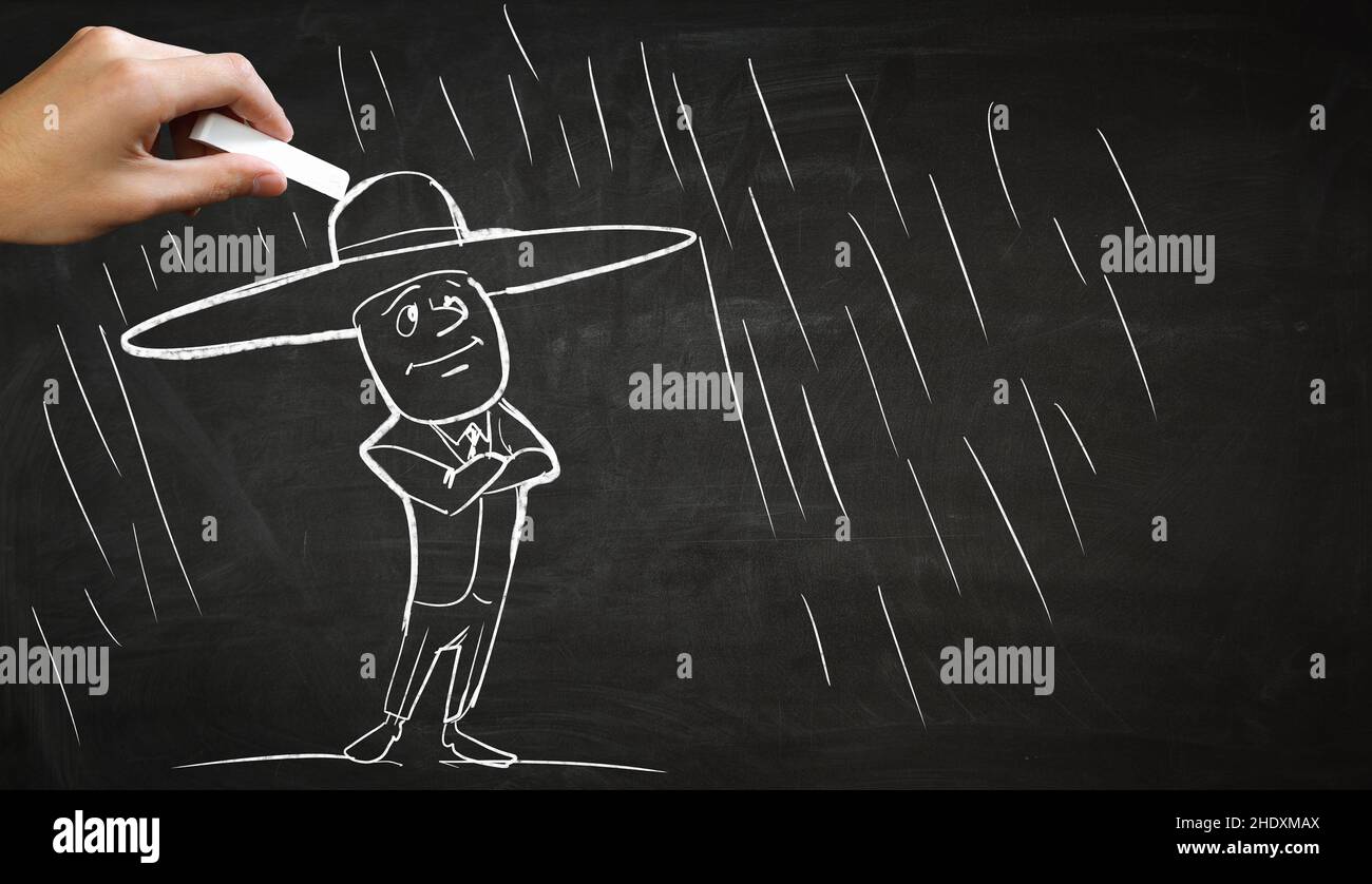 disegno, pioggia, tempo di pioggia, disegni, pioggia, piovosità, piovosità Foto Stock