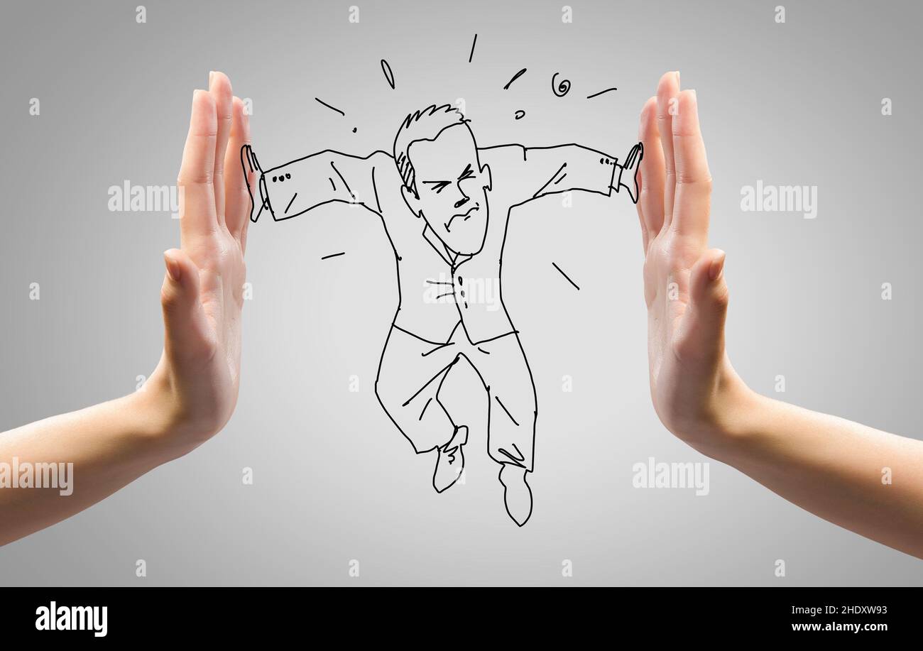 sovraccarico, stress emotivo, travolgente, sovraccarichi Foto Stock