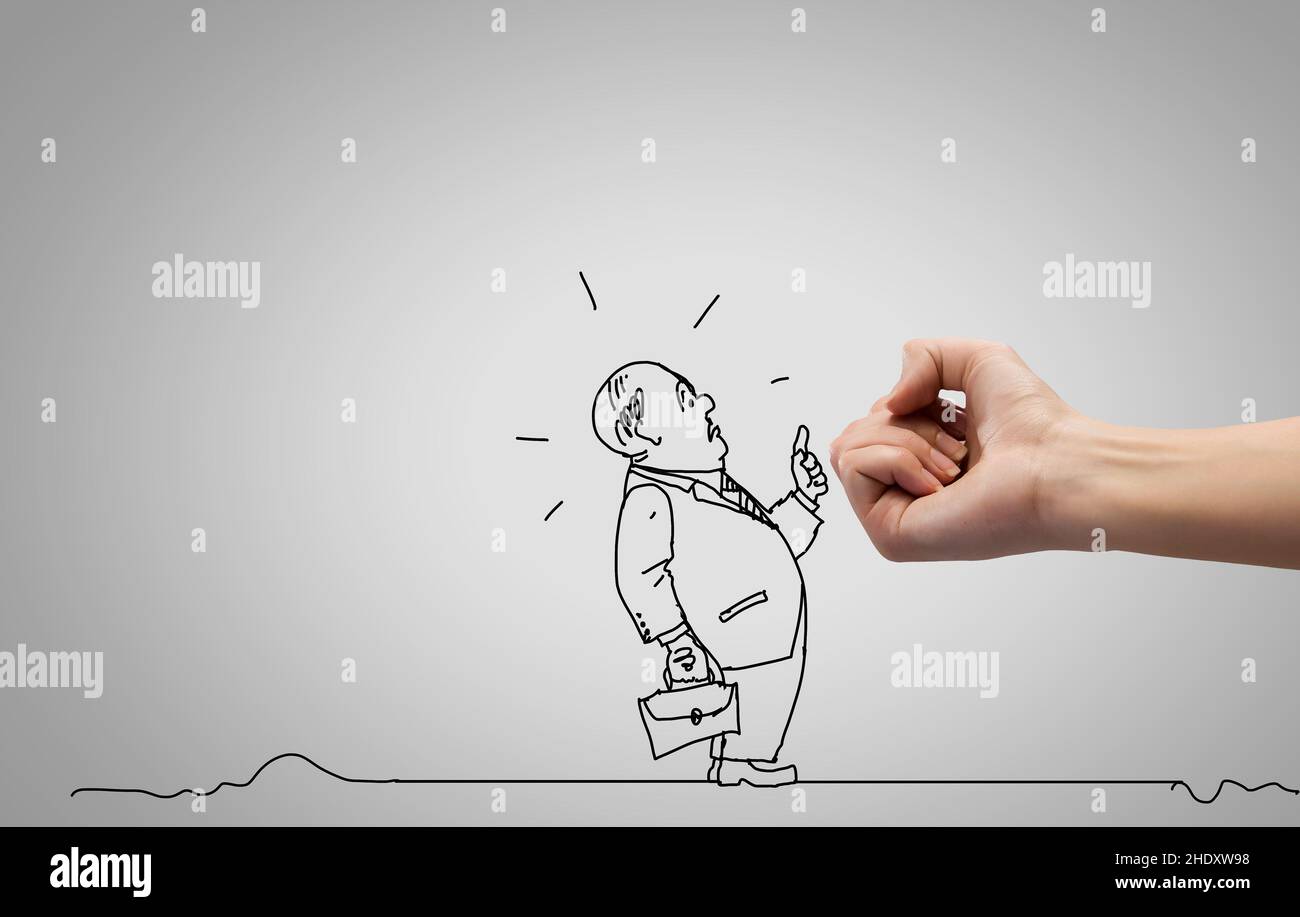 Conflitto, minaccia, sottomesso, de-escalation, conflitti, minacce, sottomissivi Foto Stock