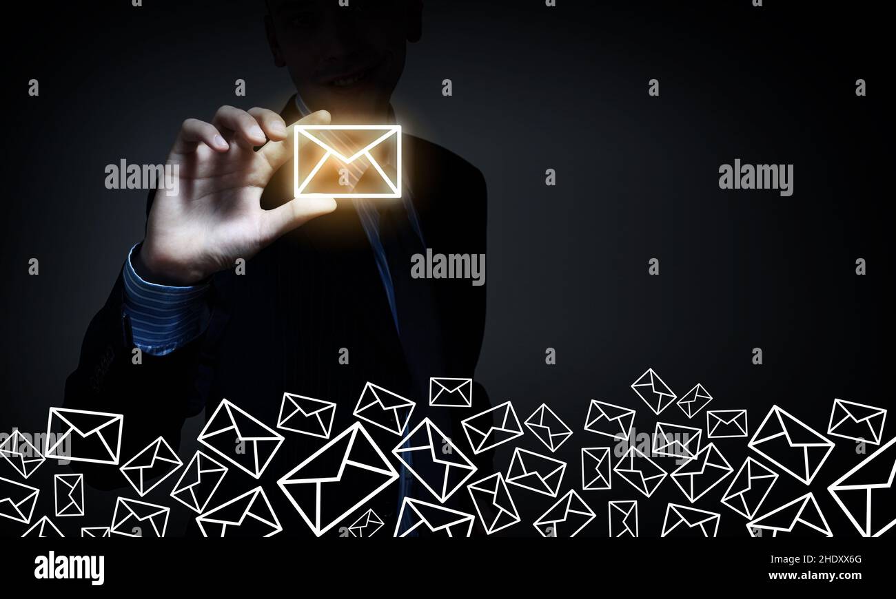 e-mail, spam, newsletter, e-mail Foto Stock