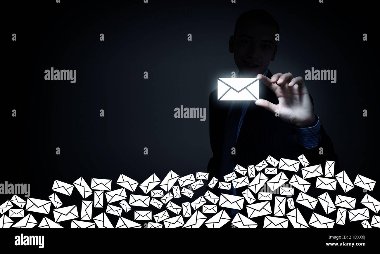 e-mail, spam, e-mail, spam Foto Stock