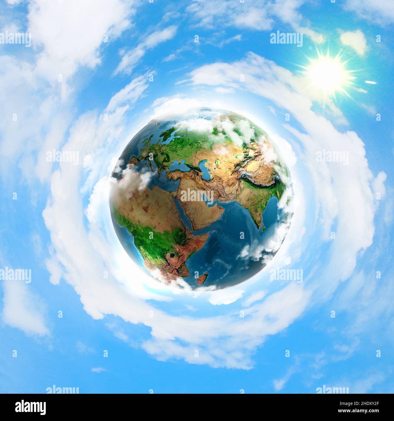 terra, atmosfera, strato di ozono, terre, atmosfere, strati di ozono Foto Stock
