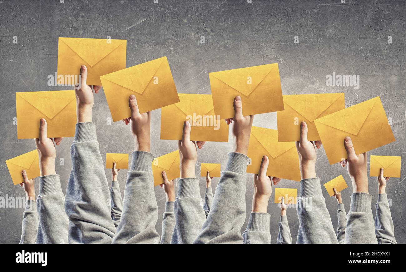 posta, voce, e-mail, voto, e-mail, voci, e-mail Foto Stock