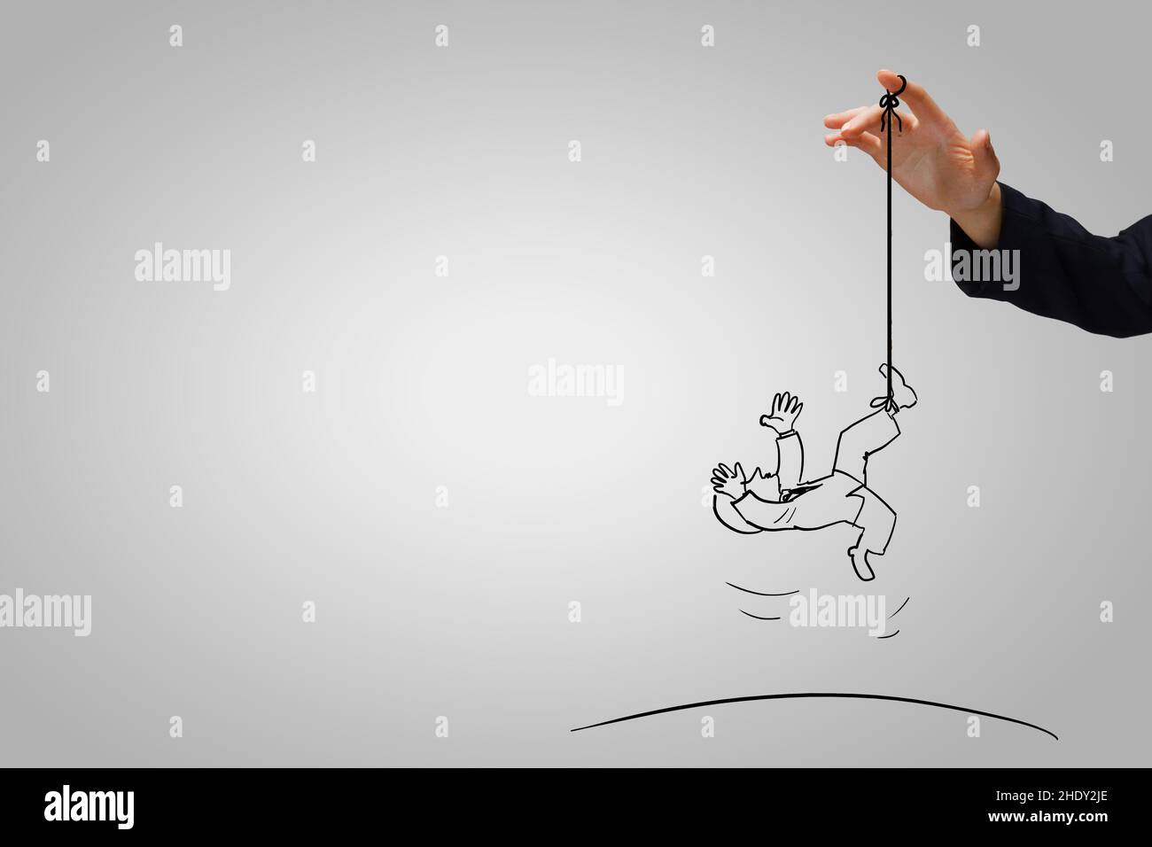 catturato, intrappolato, pitfall, caudente, travolgimenti Foto Stock