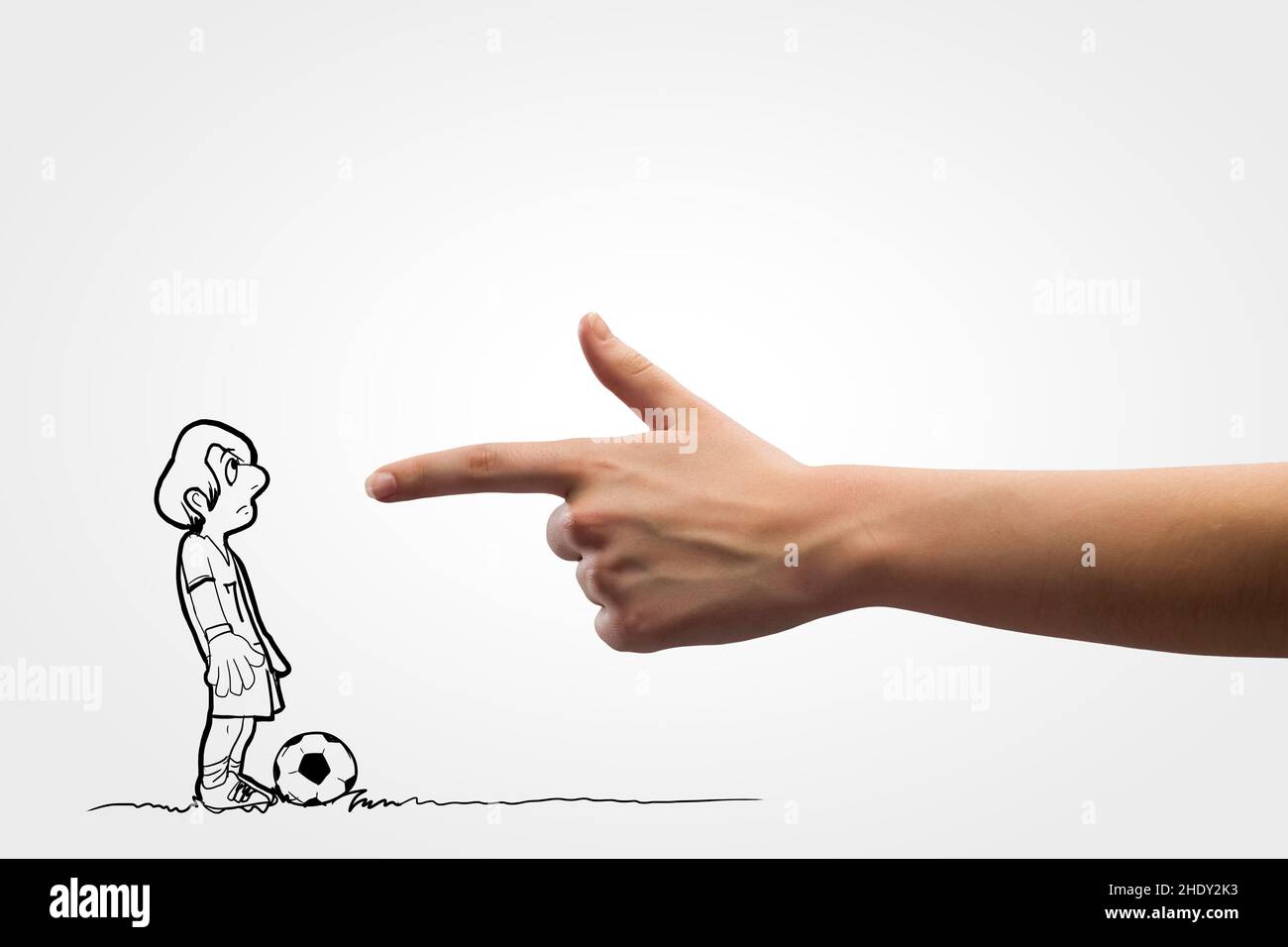 giocatore di calcio, arbitro, rimprovero, calciatore, calciatori, giocatori di calcio, arbitri, rimproveri Foto Stock