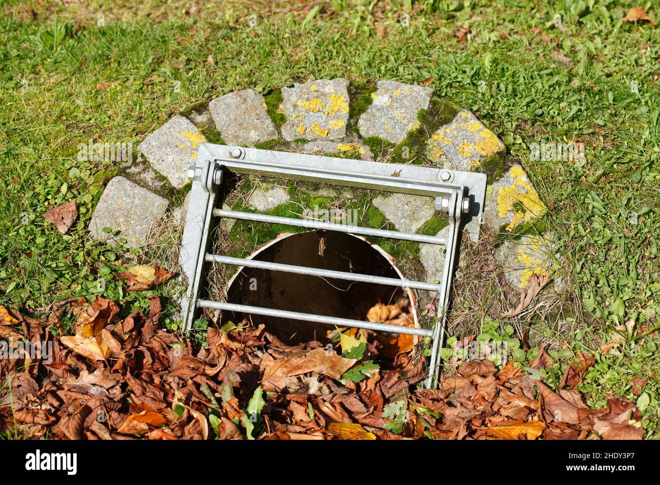 misure protettive, fognature, misure protettive, fognature Foto Stock