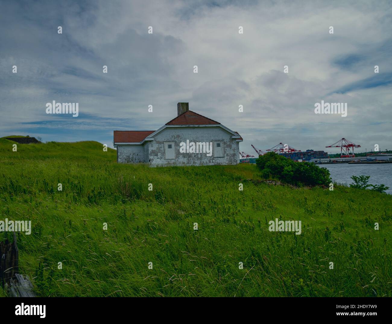 casa di custodi leggera casa sull'isola georges in halifax nuova scozia Foto Stock