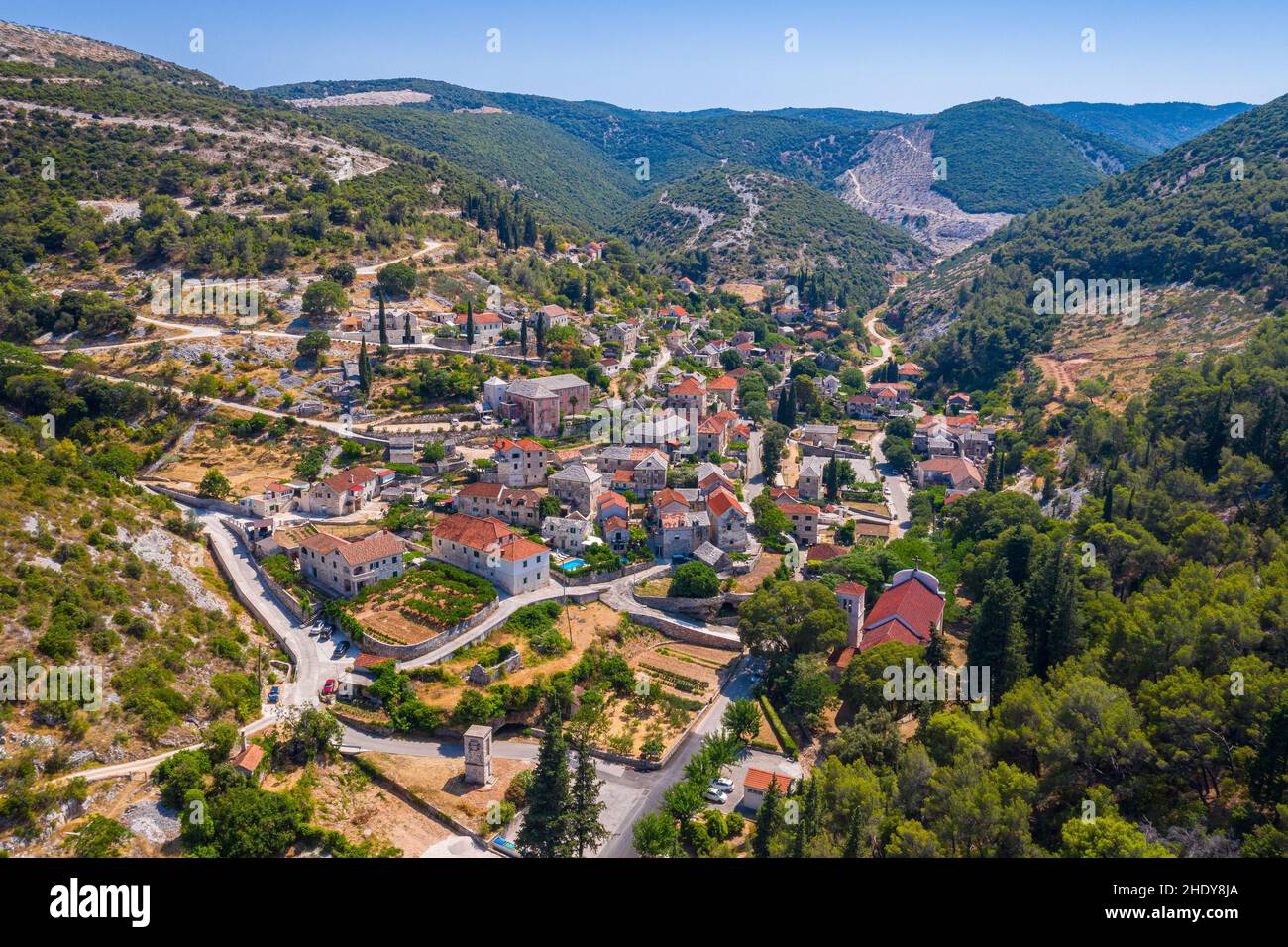 DOL, isola Brač Foto Stock