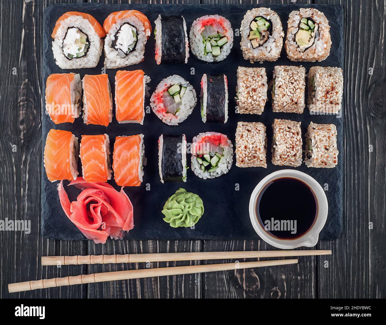 sushi, menu, cucina giapponese, sushi, menù, cucina giapponese, cucina giapponese Foto Stock